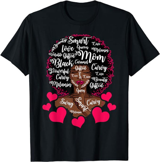 Best Cute Mama African American Mom Mother's Day Gift T-Shirt